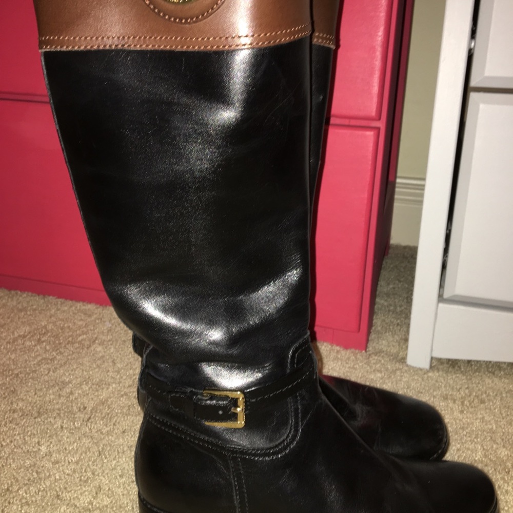 Like New Dual Tone Michael Kors Riding Boots